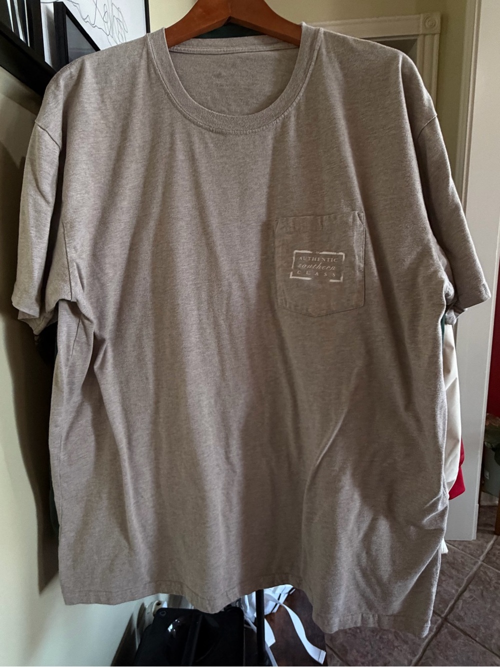 Southern Marsh Collection Pocket Tee Gray XL